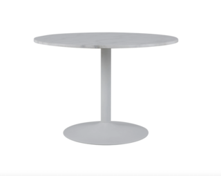 Eettafel Marmer – Ø 110 cm – Wit  By fonQ